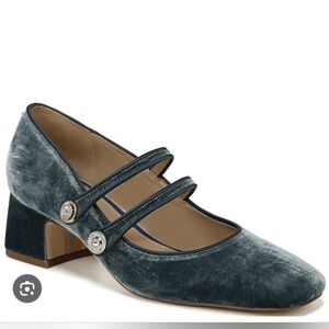 Sam EdelmanTahira Velvet Double Strap Mary Jane Dress Pumps